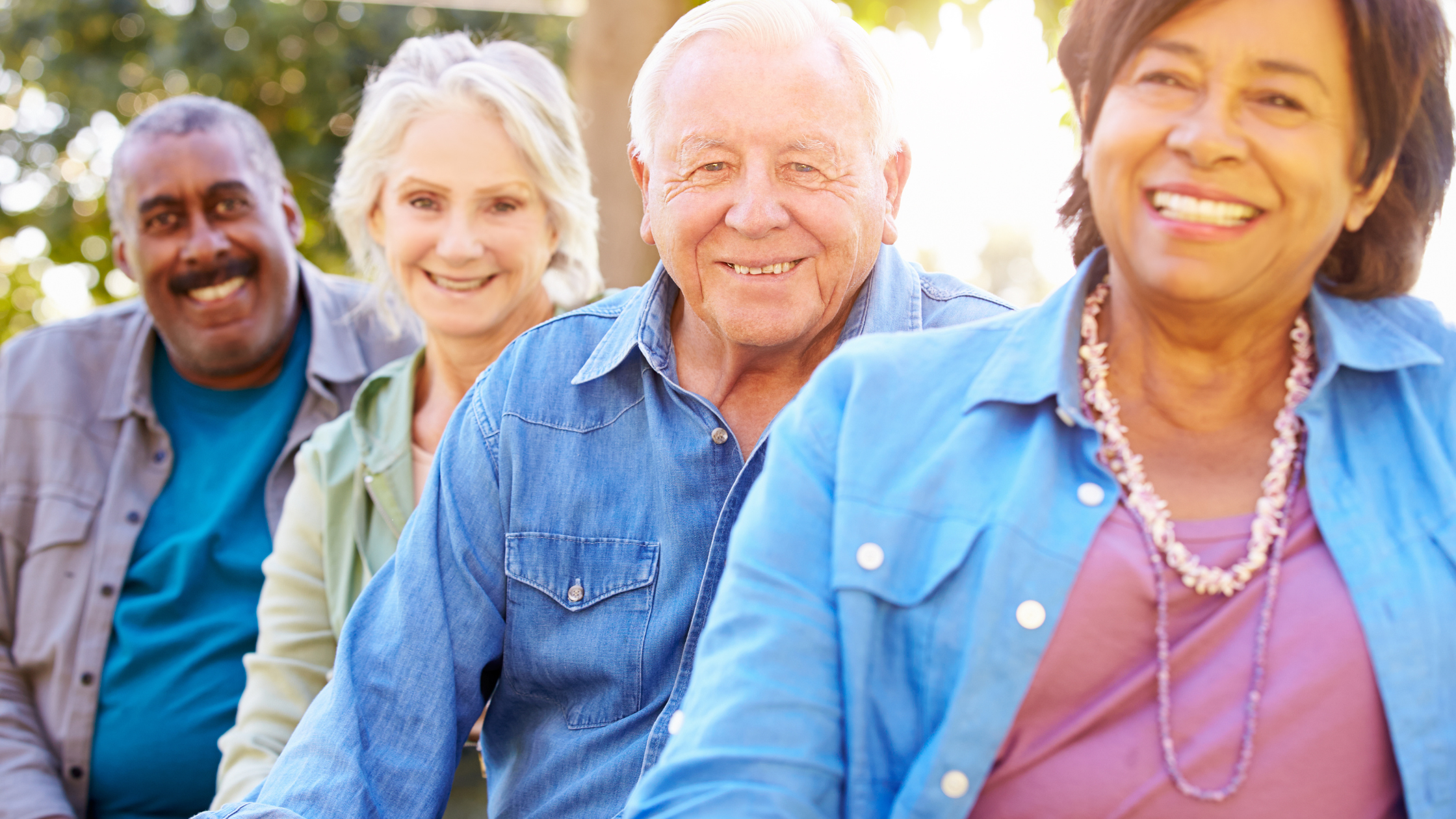 group of happy seniors