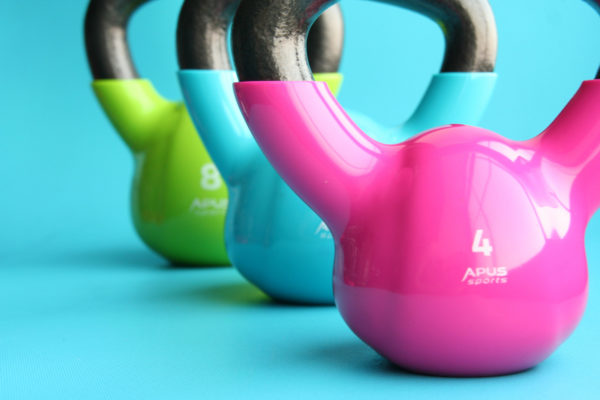 Kettle weights of various color
