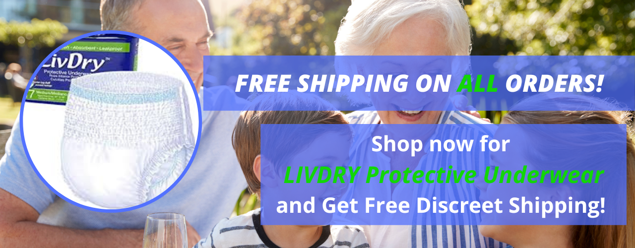 TYE Medical; Free Shipping on All Adult Incontinence Products