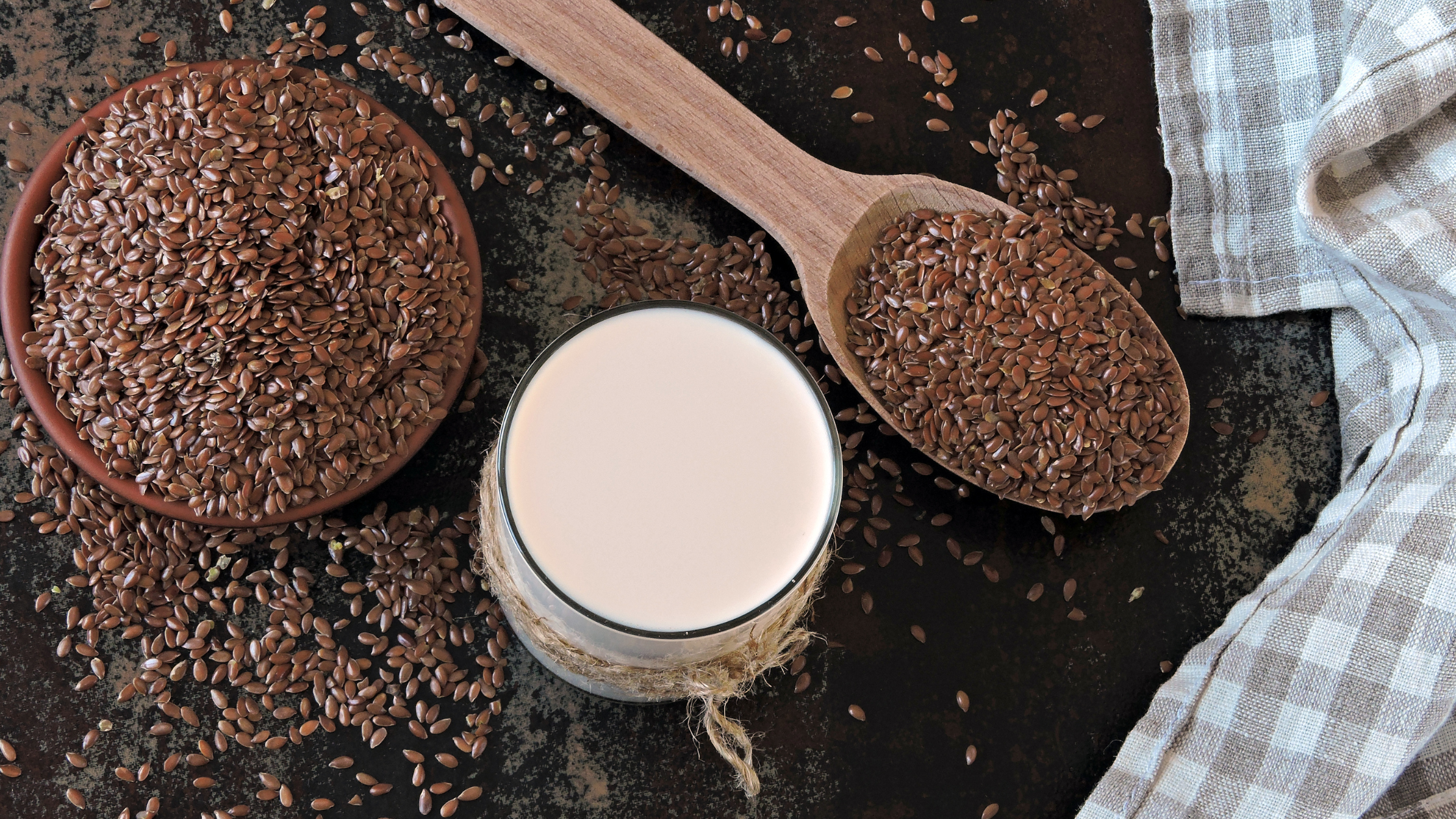 flaxseed milk is known for its omega-3 acids