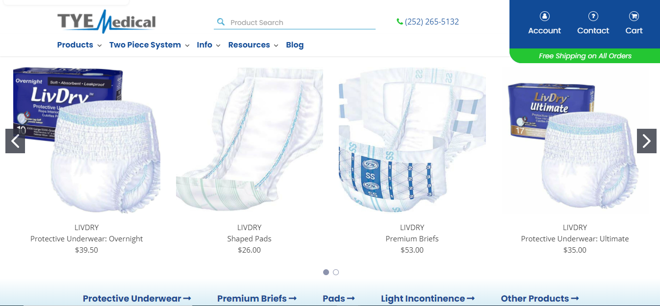 shop for premium incontinence products online