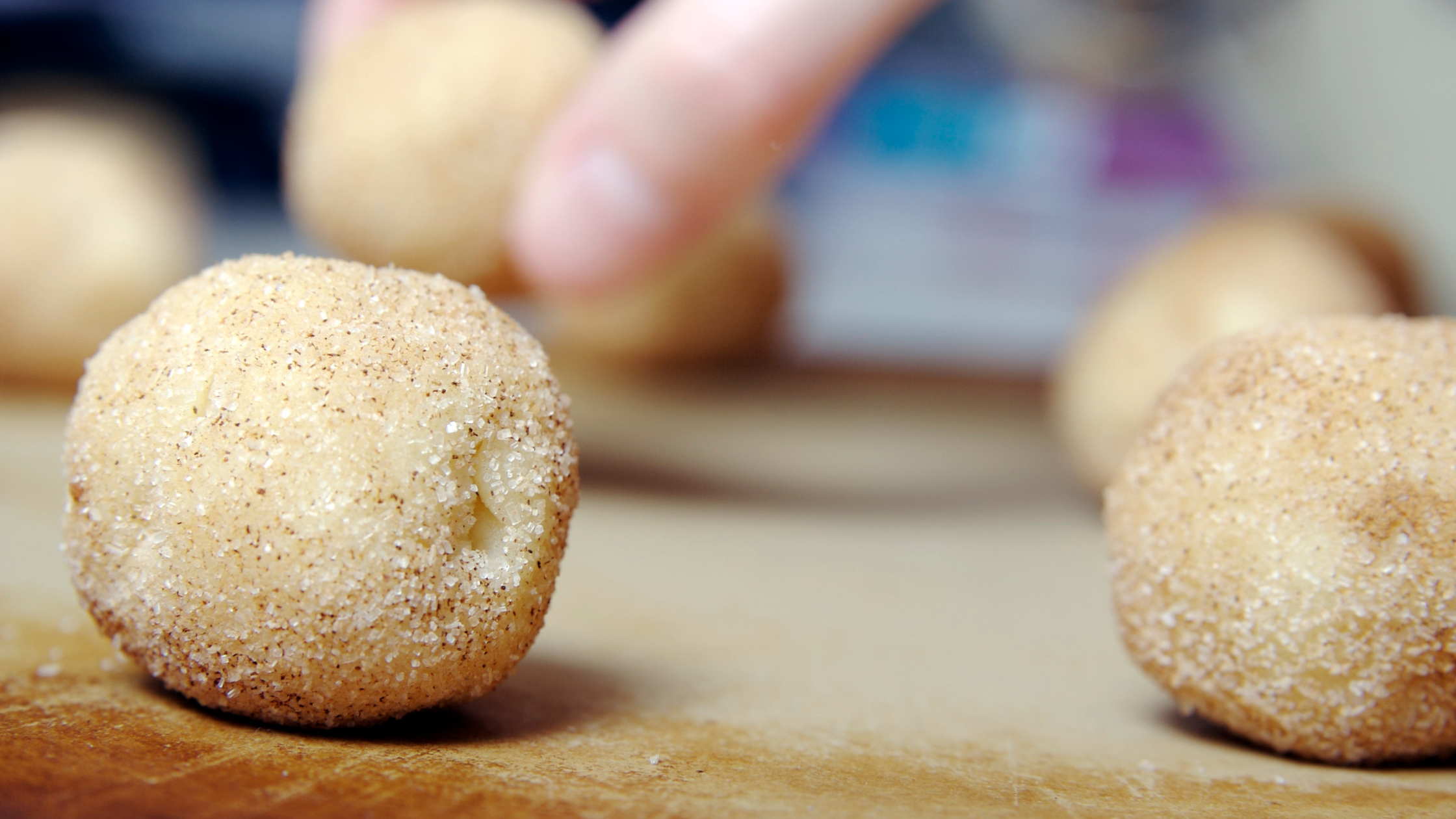 Snickerdoodle cookie dough bites