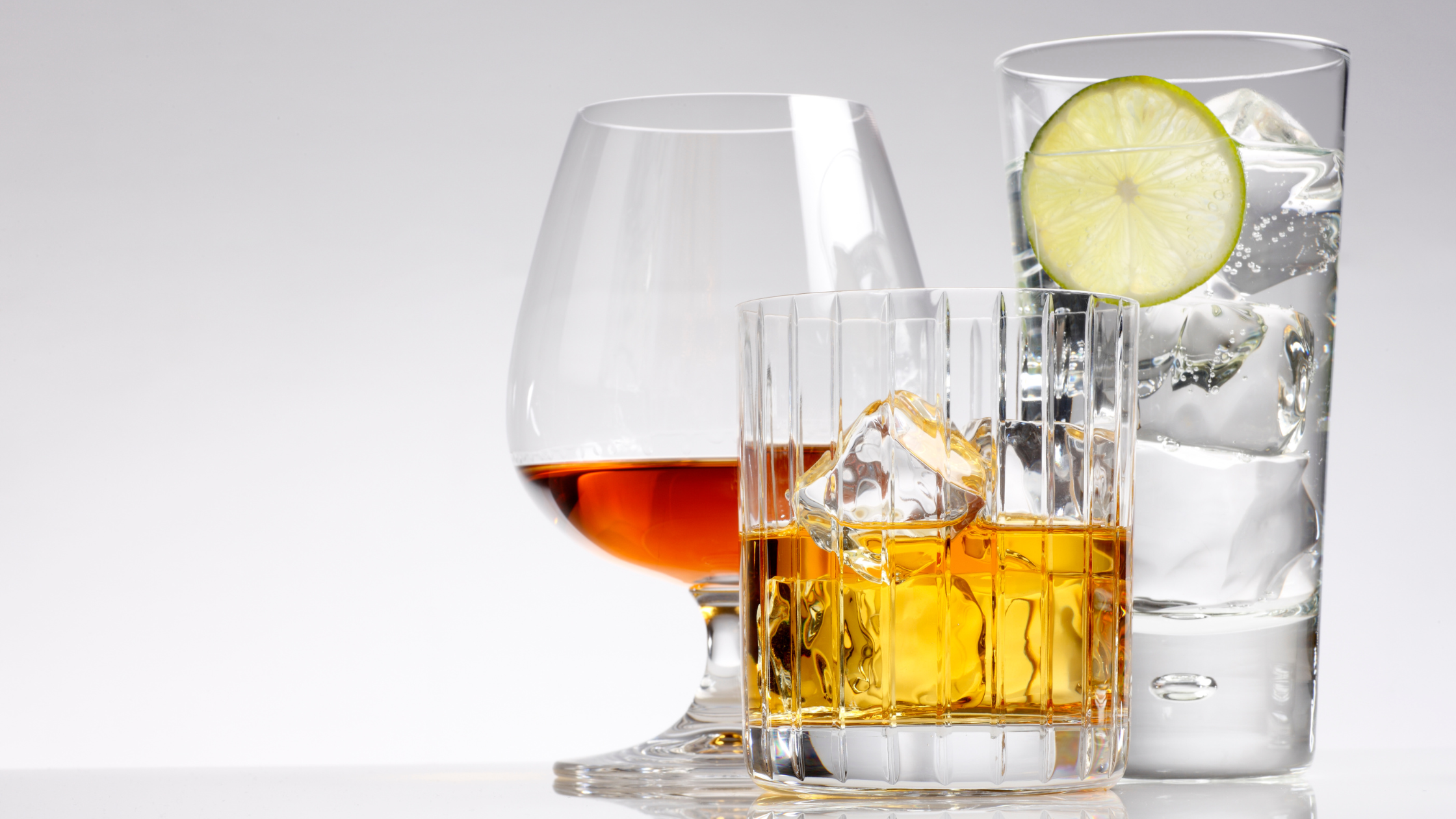 variety of alcoholic beverages on a tabletop