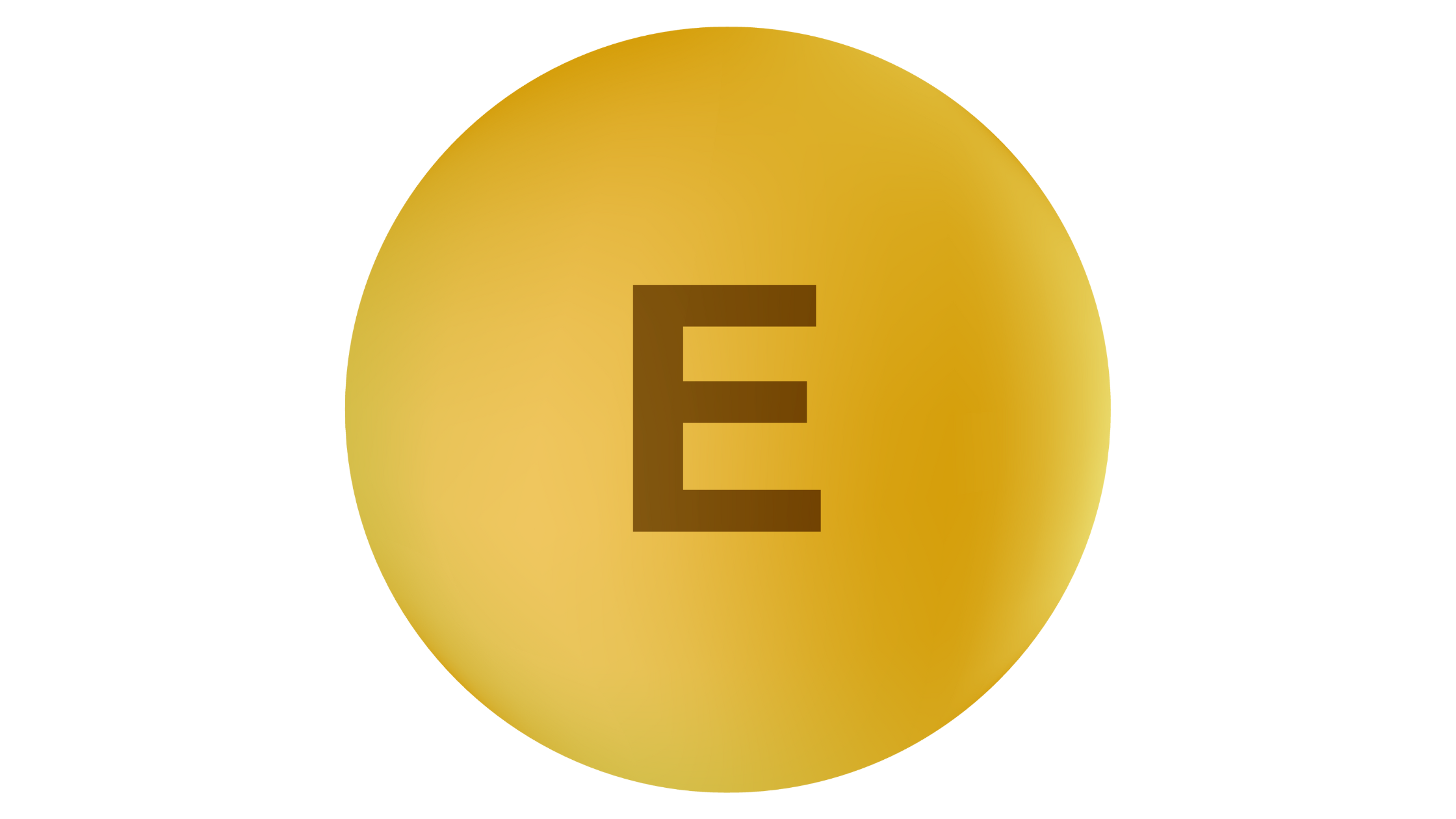 round yellow circle with the letter "e" in it